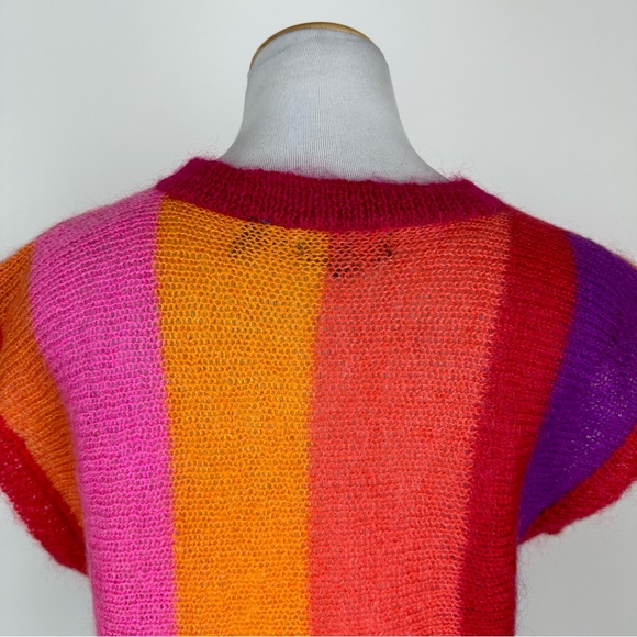 Vintage Renee Tener for Jeanne Pierre Colorful Mohair Blend Sweater Size Med Pet - Picture 11 of 14